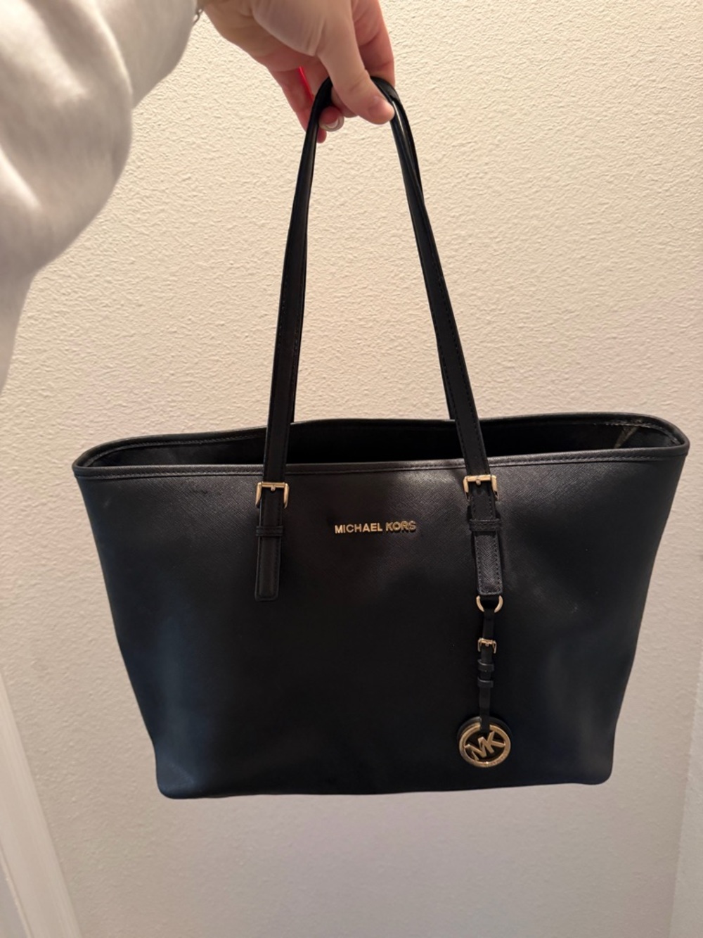 Michael Kors Black Leather Tote